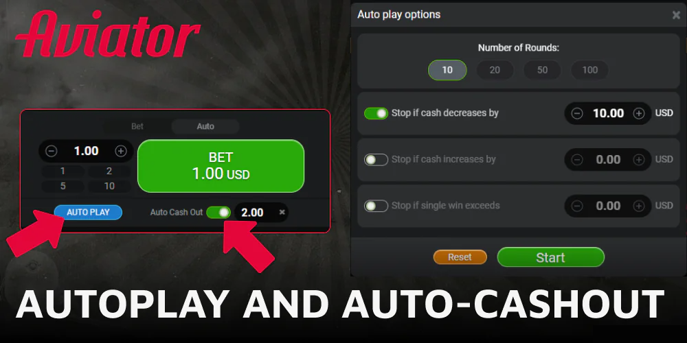 Autoplay and Auto-Cashout in Aviator India