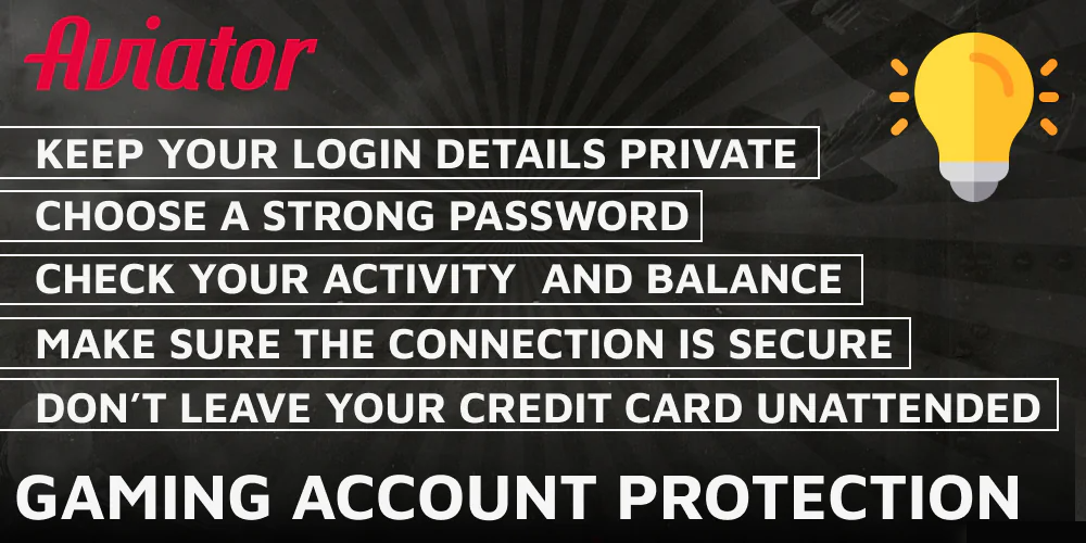 Gaming account protection tips for Aviator players from India