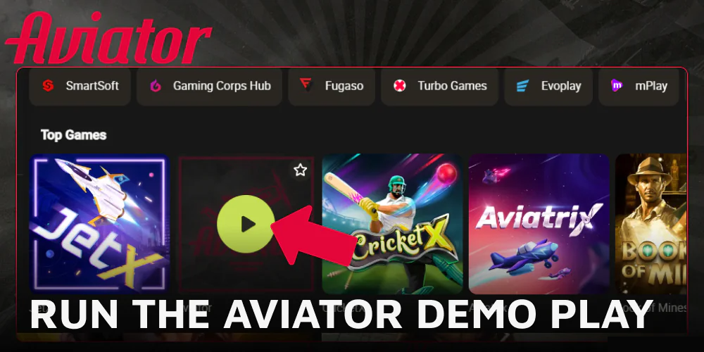 Run the Aviator demo play