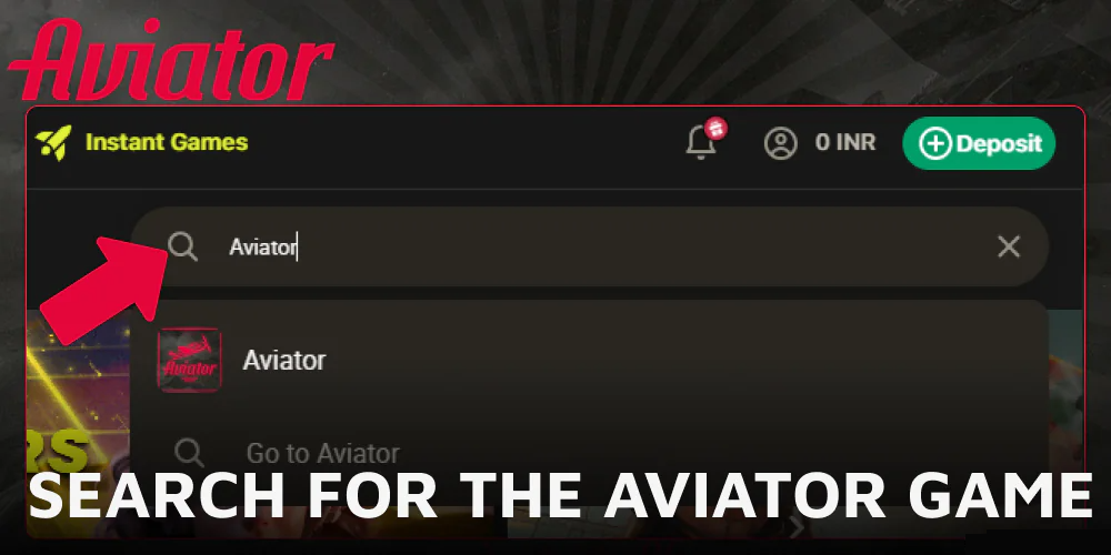 Search for the Aviator game