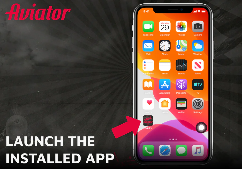 Launch the installed Aviator app